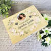 In Loving Memory White Flowers Photo Memorial Personalised Wooden Keepsake Box