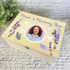 Mum Any Relation Memorial Purple Lavender Photo Personalised Wooden Keepsake Box