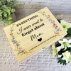 Mum Memories Miss You Vintage Floral Memorial Personalised Wooden Keepsake Box