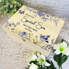 Navy Birds Memories Of A Special Son Memorial Personalised Wooden Keepsake Box