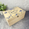 Navy Birds Memories Of A Special Son Memorial Personalised Wooden Keepsake Box