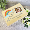 Pet Loss Dog Cat Horse Rainbow Photo Memorial Personalised Wooden Keepsake Box