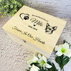 Heart Paw Print Chihuahua Pet Memorial Personalised Wooden Memory Keepsake Box