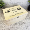 Heart Paw Print Dalmatian Pet Memorial Personalised Wooden Memory Keepsake Box