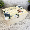 Special Memories Flower Photo Memorial Personalised Wooden Memory Keepsake Box