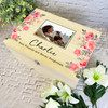 Any Pet Watercolour Photo Frame Pet Memorial Personalised Wooden Keepsake Box