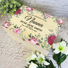 Memories Of Nanna Pink Floral Frame Memorial Personalised Wooden Keepsake Box