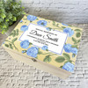 Special Memories Vintage Blue Roses Memorial Personalised Wooden Keepsake Box