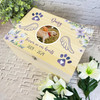 Pet Loss Dog Cat Memorial Photo Angel Wings Personalised Wooden Keepsake Box