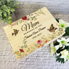 Retro Floral Birds Memories Of You Memorial Personalised Wooden Keepsake Box