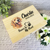 Springer Spaniel Dog Paw Print Pet Memorial Personalised Wooden Keepsake Box