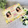 Sister Memorial Flower Photo Personalised Storage Wooden Memory Keepsake Box