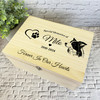 Border Collie Print Dachshund Pet Memorial Personalised Wooden Keepsake Box