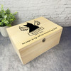 Cat Wings Forever In My Heart Pet Memorial Personalised Wooden Keepsake Box