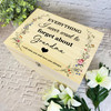 Grandma Memories Miss You Vintage Memorial Personalised Wooden Keepsake Box