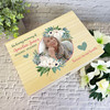 In Loving Memory Bird White Photo Memorial Personalised Wooden Keepsake Box