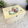 In Loving Memory Bird White Photo Memorial Personalised Wooden Keepsake Box