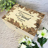 Memories Of My Friend Brown Frame Memorial Personalised Wooden Keepsake Box