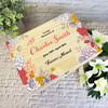 Red Yellow Floral Loving Memories Memorial Personalised Wooden Keepsake Box