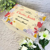 Red Yellow Floral Loving Memories Memorial Personalised Wooden Keepsake Box