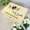 Baby Feet Wings Child Loss Memorial Personalised Wooden Memory Keepsake Box