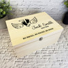 Baby Feet Wings Child Loss Memorial Personalised Wooden Memory Keepsake Box