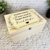 Friend Memories Miss You Vintage Memorial Personalised Wooden Keepsake Box