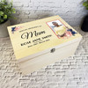 Mum Photo Frame Special Memories Memorial Personalised Wooden Keepsake Box