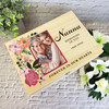 Nanna Floral Photo Frame Memorial Personalised Wooden Memory Keepsake Box