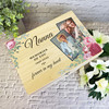 Nanna Pink Floral Photos Memorial Personalised Wooden Memory Keepsake Box