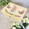 Happy Easter Gift Bunny Egg Hamper Treat Wooden Memory Personalised Keepsake Box