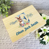 Bunny Name Initial Letter E Easter Hamper Gift Personalised Wooden Keepsake Box