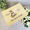 Bunny Name Initial Letter H Easter Hamper Gift Personalised Wooden Keepsake Box