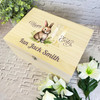 Bunny Name Initial Letter H Easter Hamper Gift Personalised Wooden Keepsake Box