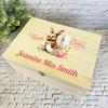 Bunny Name Initial Letter J Easter Hamper Gift Personalised Wooden Keepsake Box