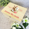 Bunny Name Initial Letter J Easter Hamper Gift Personalised Wooden Keepsake Box