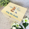 Bunny Name Initial Letter K Easter Hamper Gift Personalised Wooden Keepsake Box