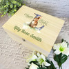 Bunny Name Initial Letter L Easter Hamper Gift Personalised Wooden Keepsake Box