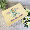 Bunny Name Initial Letter R Easter Hamper Gift Personalised Wooden Keepsake Box