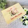 Bunny Name Initial Letter Z Easter Hamper Gift Personalised Wooden Keepsake Box