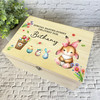 Pink Special Easter Bunny Easter Hamper Gift Personalised Wooden Keepsake Box