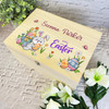 Bunny With Eggs Easter Hamper Gift Personalised Wooden Memory Keepsake Box