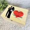 Lesbian Wedding Memories Silhouette Wedding Day Personalised Wooden Keepsake Box