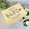 Engraved Wedding Elements Memories Wedding Day Personalised Wooden Keepsake Box