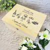 Engraved Wedding Elements Memories Wedding Day Personalised Wooden Keepsake Box