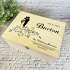 Wedding Couple Silhouette Memories Wedding Day Personalised Wooden Keepsake Box