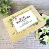 Green Leaves Floral Wedding Day Personalised Storage Wooden Memory Keepsake Box