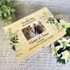 Watercolour Leaves Photo Memories Wedding Day Personalised Wooden Keepsake Box