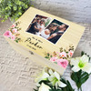 Watercolour Pink Photos Wedding Day Memories Personalised Wooden Keepsake Box