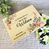 Bird Pink Floral Memories Wedding Day Personalised Wooden Memory Keepsake Box